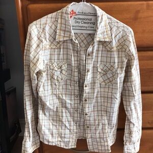 Punch plaid button down western shirt